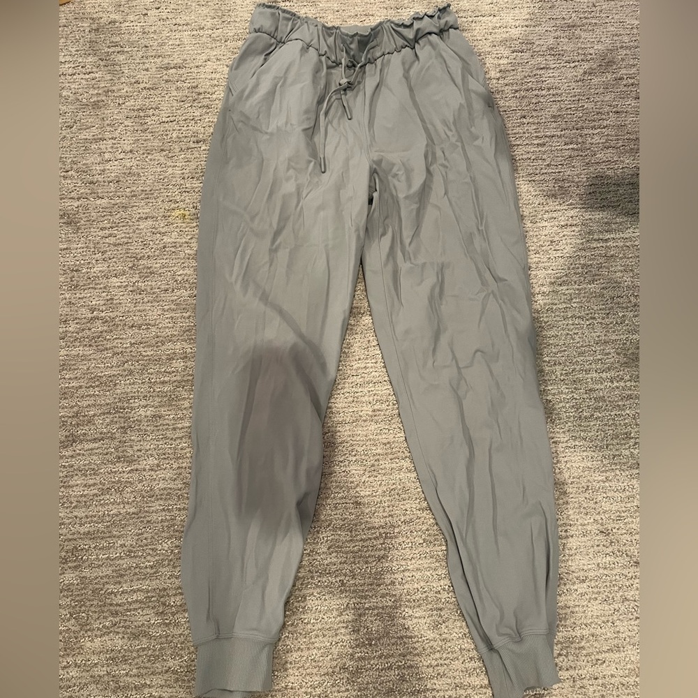 Lulu Lemon Nylon Gray Jogger Pants
